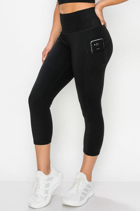 Activewear Capri Leggings with Pockets