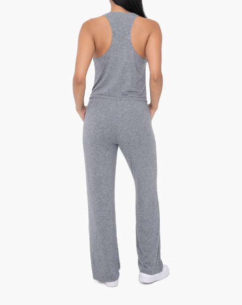 Brushed Lounge Racerback Jumpsuit