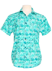 Beach Bros. Men's Hi-Tech 4 Way Stretch Button Down Hawaiin Shirt