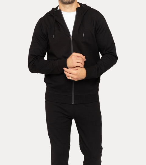 Men's Sleek Knit Zip Up Performance Hoodie